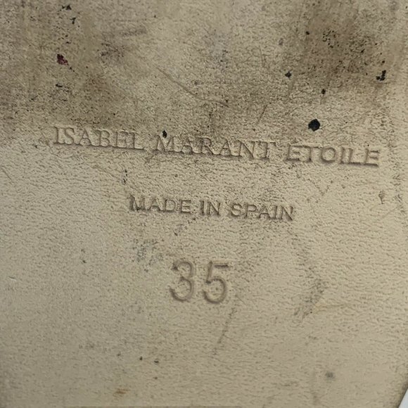 Isabel Marant Etoile Zia Leather Wooden sandal Sz5 - Picture 6 of 10